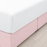 Base de Cama Matrimonial Rosa Terciopelo Modular | Polca