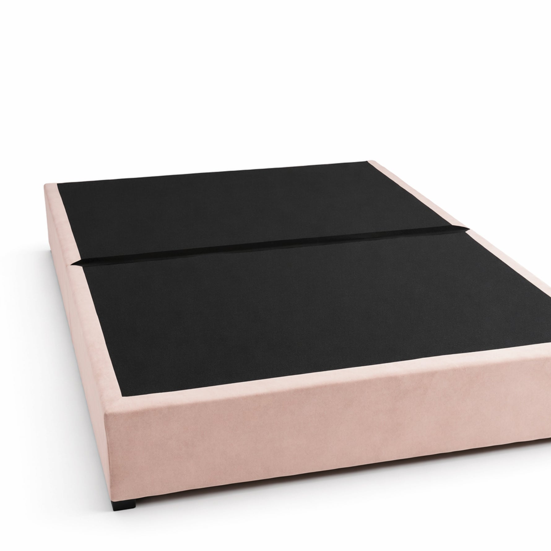 Base de Cama Matrimonial Rosa Terciopelo Modular | Polca