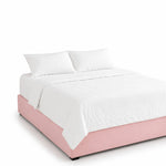 Base de Cama Matrimonial Rosa Terciopelo Modular | Polca