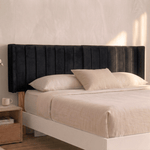 Cabecera King Lumen Rayas verticales, Con altura ajustable.