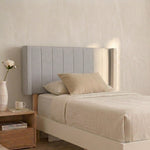Cabecera Individual Lumen Rayas verticales, Con altura ajustable.