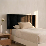 Cabecera Individual Lumen Rayas verticales, Con altura ajustable.