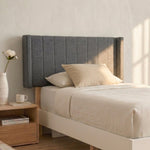 Cabecera Individual Lumen Rayas verticales, Con altura ajustable.
