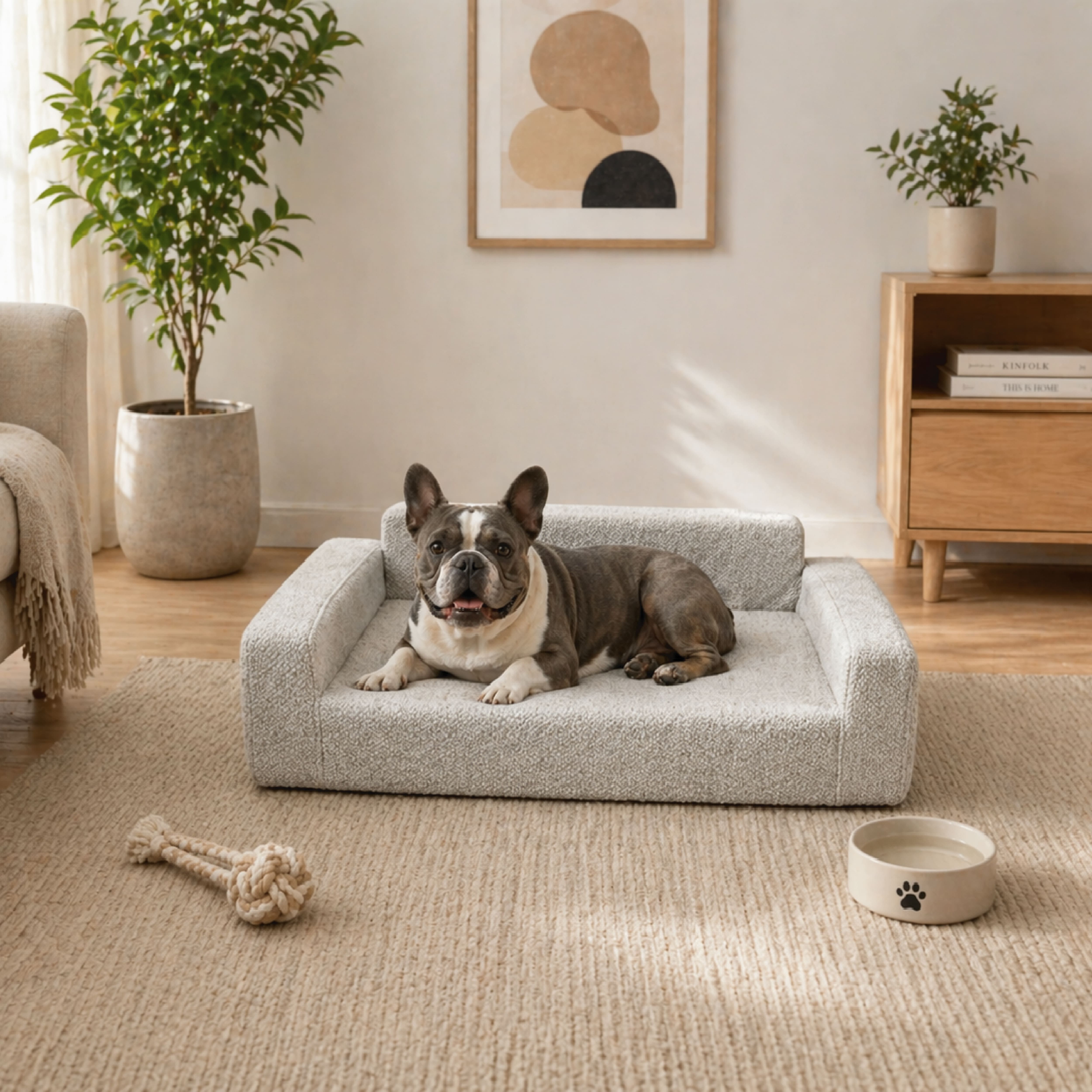 Cama para Perro Tipo Sillón Tela Soft (88 x 65 x 20 cm)