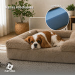 Cama para perro soft Dona, tela resistente