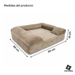 Cama para perro soft Dona, tela resistente