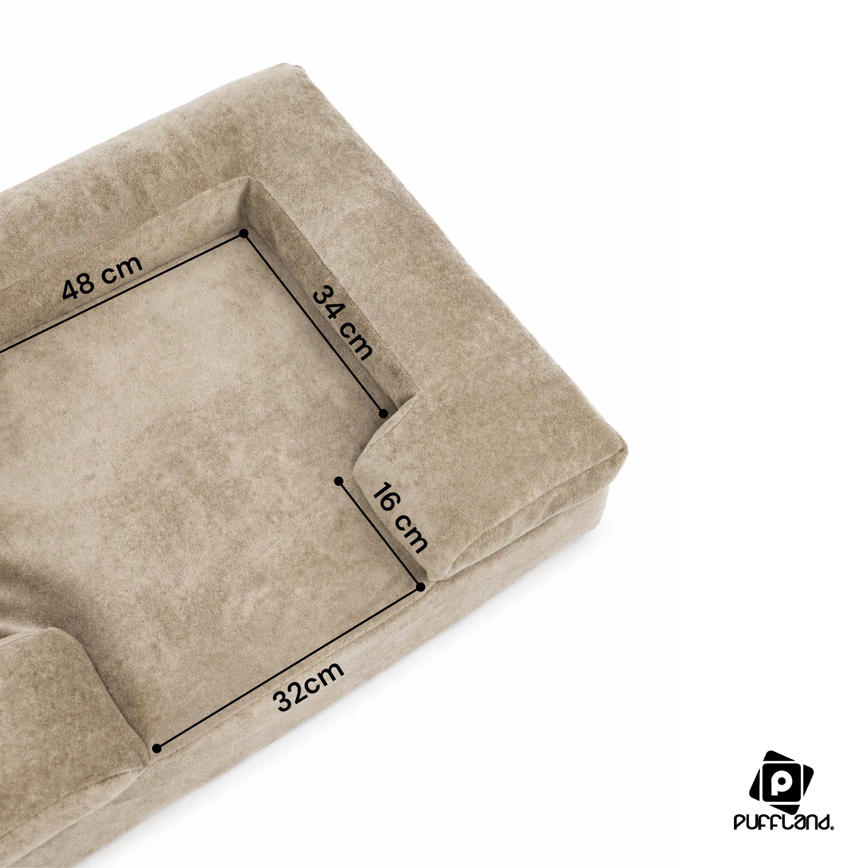 Cama para perro soft Dona, tela resistente