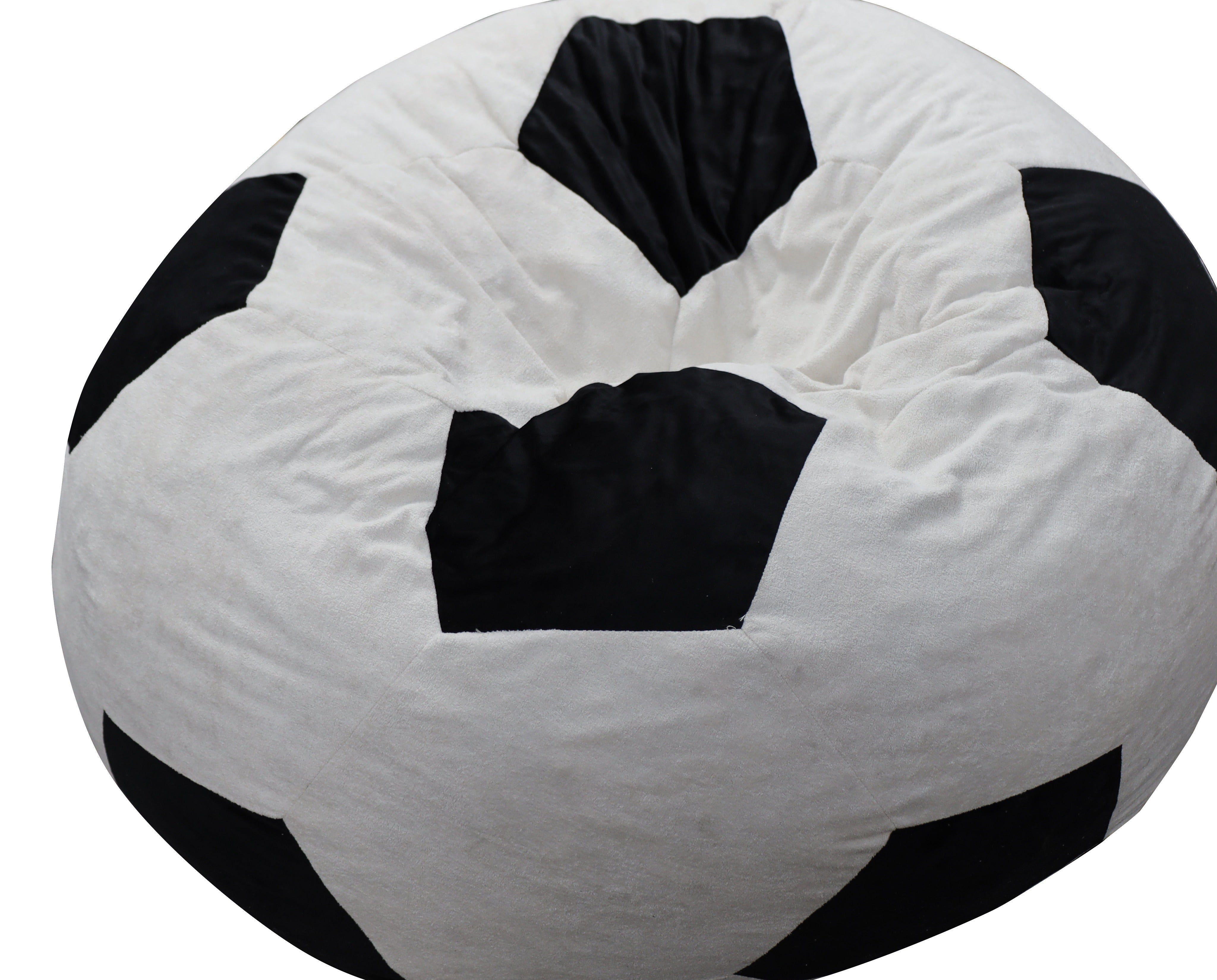 Puff balon de futbol, tela suave